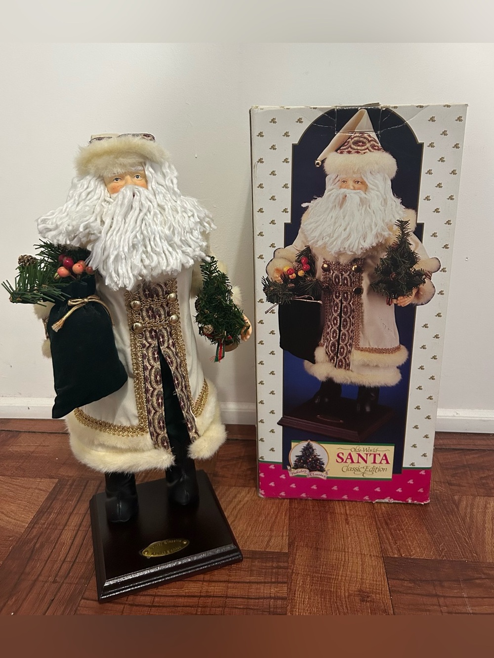 Old World Christmas Santa Figurine